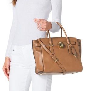 Michael Kors Leather Hamilton Traveler Bag
